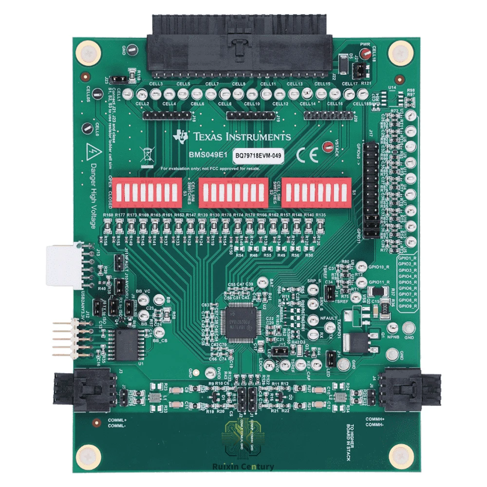 FOR Texas Instruments BQ79718EVM-049 18S Battery Monitor with ±1mV Accuracy 300mA Balancing AEC-Q100 Evaluation Board