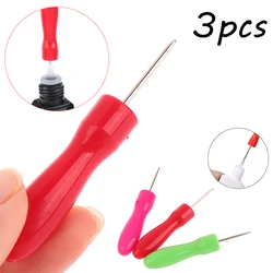 3Pcs Lash Glue Bottle Blocking Needle sostituzione estensione ciglia colla testa bocca tappi speciali Plug Opener strumenti per il trucco