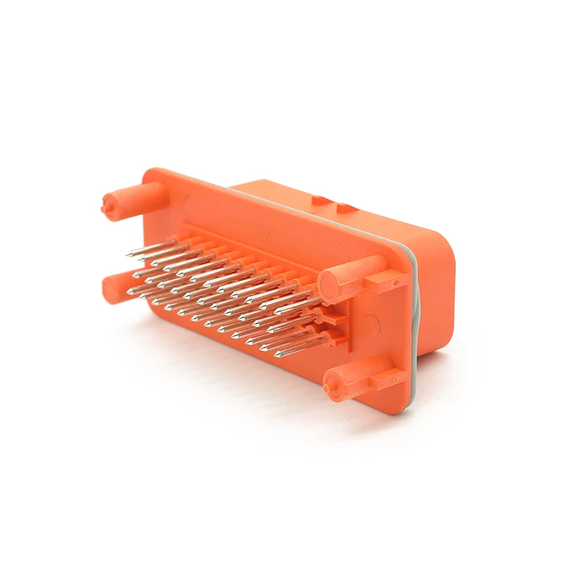 

776231-6 35Pin Orange right Angle PCB mounting head Factory direct automotive connector ECU terminals