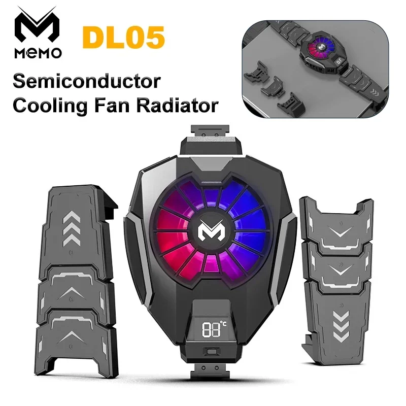 MEMO DL01 DL05 DL06 Universal Mobile Phone Cooler Back-clip Semiconductor Cooling Fan Radiator For IOS Android Cool Heat Sink