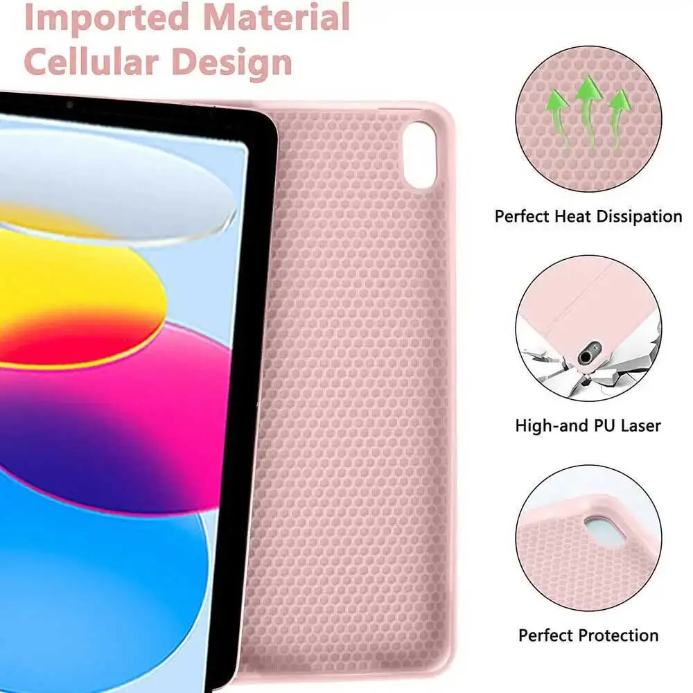 حافظة لوحة مفاتيح بإضاءة خلفية لجهاز iPad 10.2 9 8 7th Gen iPad 10th Air 3 10.5 Pro Air 4th 5th 10.9 Pro 11 12.9 9.7 5 6th Cover