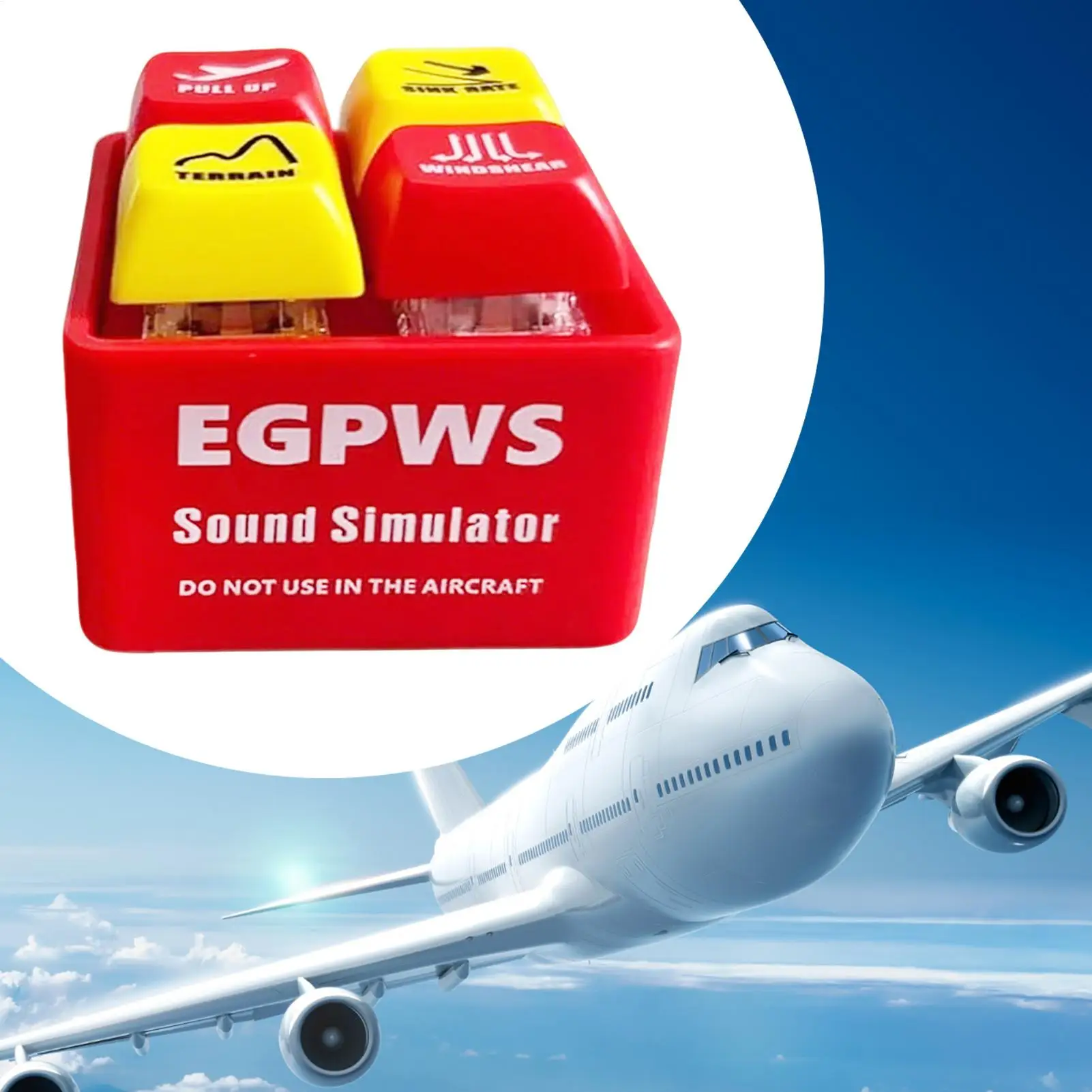EGPWS B737 Warning Sound Simulator Aviation Business Flight Route Crew Alert Refreshing Brain Booster Car Keychain