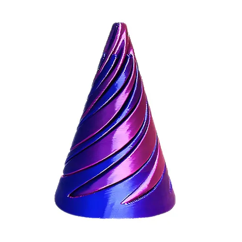 3D 프린팅 나선형 피라미드, 창의적인 퍼즐 장식, 3 차원 콘 홈 장식, 파티 새해 어린이 선물