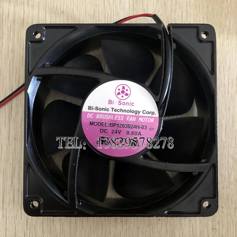 

Bi-Sonic BP1203824H-03 DC 24V 0.80A 120x120x38mm 2-Wire Server Cooling Fan