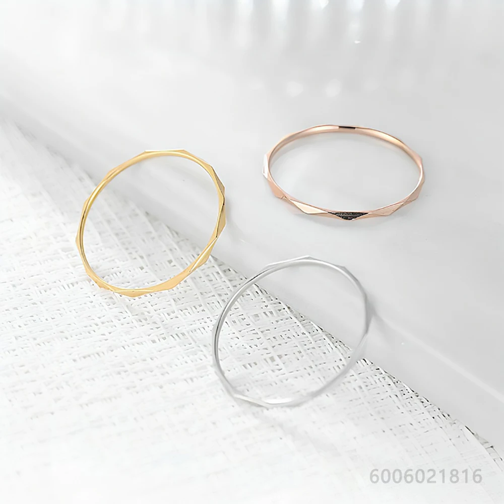 Women's 925 Sterling Silver Gold Thin Ring