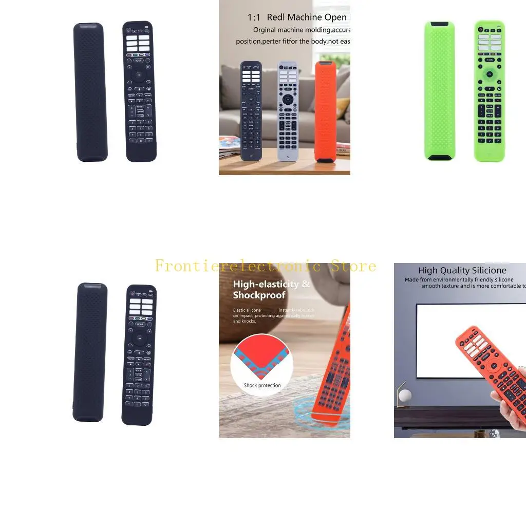 G8DB Comfortable Remote Control Protector Not Slip Silicone Cover Flexible Remote Case for Remote N2QBYA 000060 Model