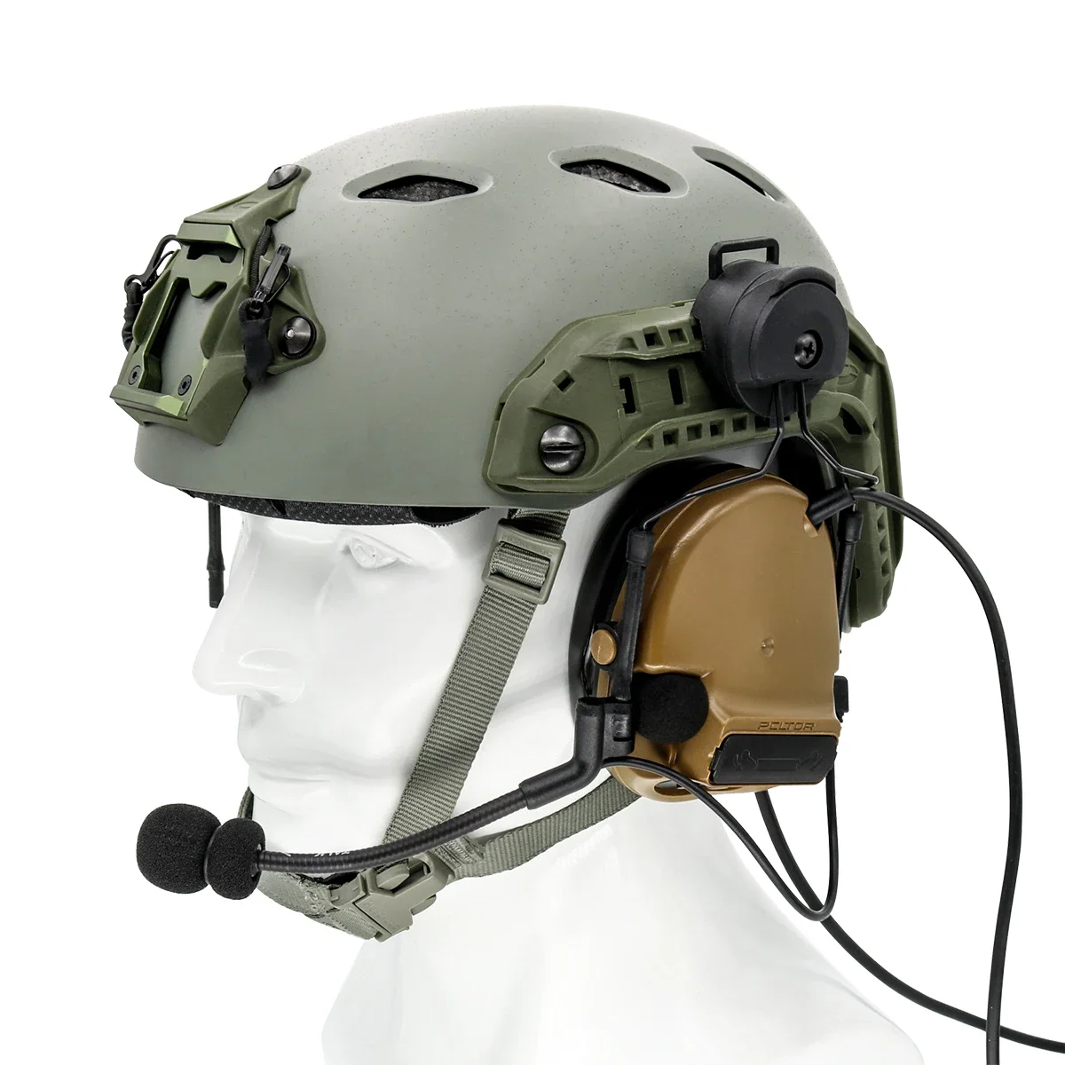 10 pièces, accessoires pour casque de tir Comtac, réduction du bruit, casque tactique, microphone, couverture en éponge