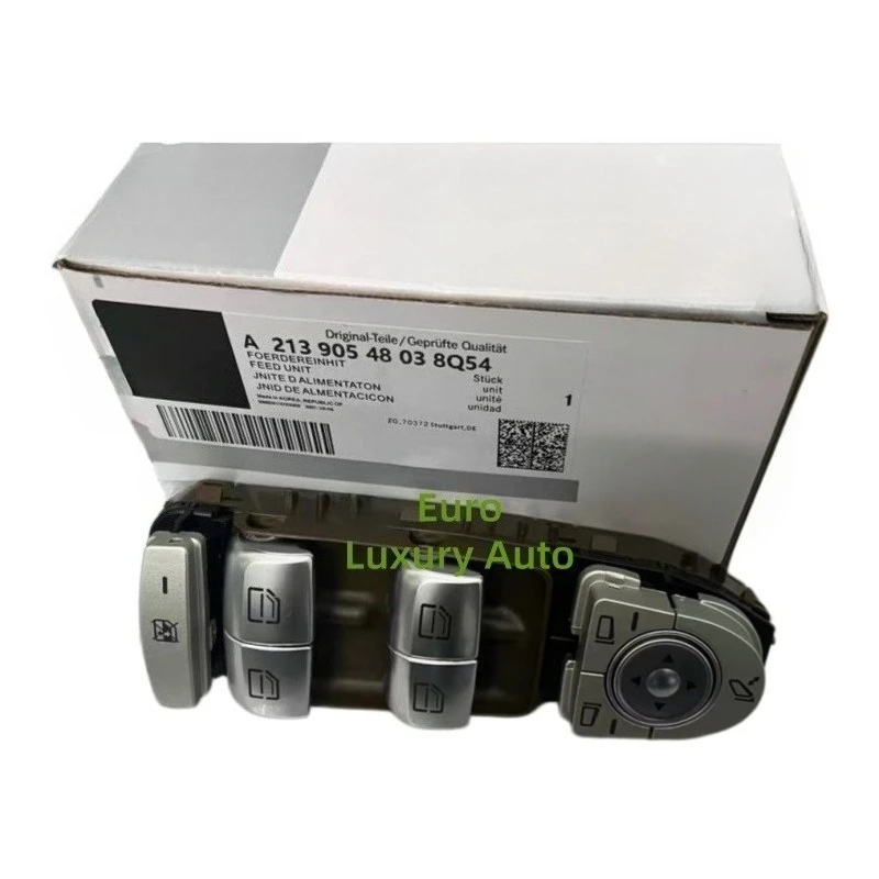 Original Window Lifter Switch A2139054803 for Mercedes‑Benz E‑Class W213 1.6 E180, 3.0 AMG E43 4‑matic