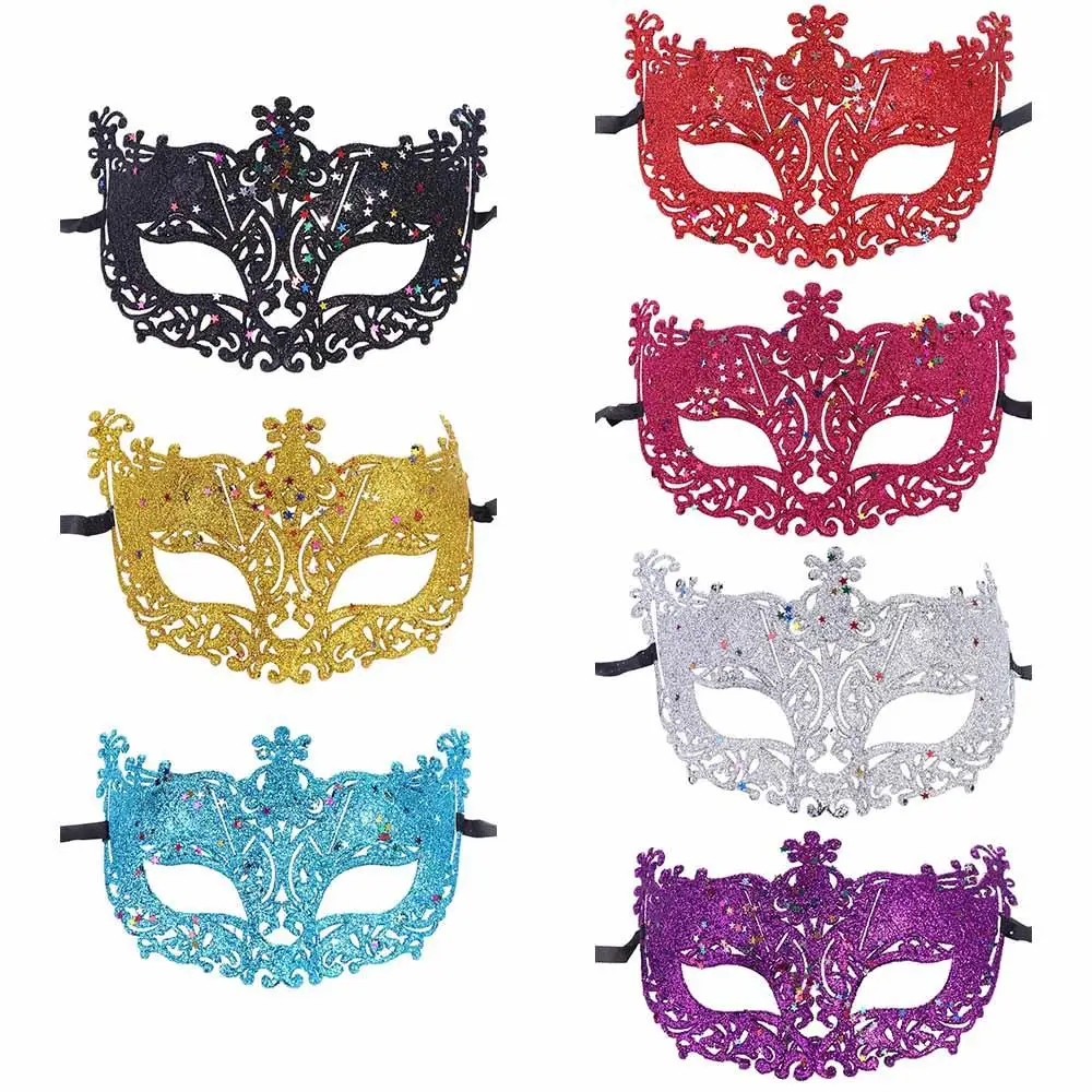 Princess Eye Mask Fancy Halloween Supply Gift Costume Face Mask Masquerade Lace Mask Venice Mask Party Supplies Dance Masks