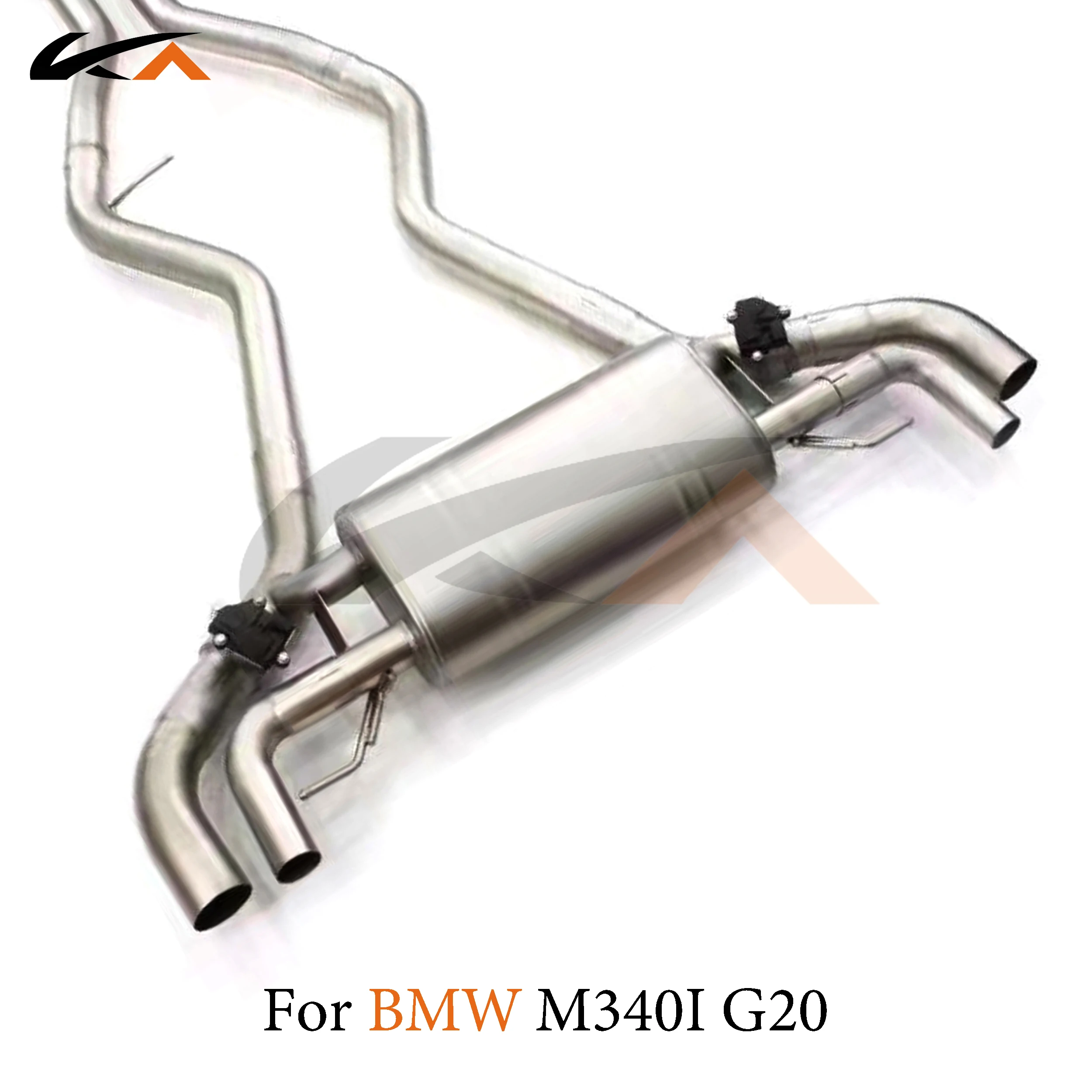 KA Tuning exhaust system parts stainless catback for BMW M340i G20 rear section performance muffler valve