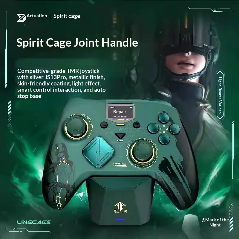 Controle de Jogo ZD Classic Legend Spirit Cage Joint Edição Limitada Elite Modular com Sensor para Switch/PC/NS TV Steam Kingdom Tears