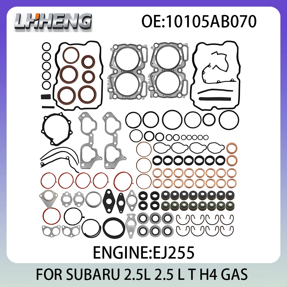 

Полный комплект прокладок для капитального ремонта двигателя EJ255, набор для восстановления для SUBARU FORESTER IMPREZA 2,5 л 2,5 л T H4 GAS 10105AB070 2008-2013