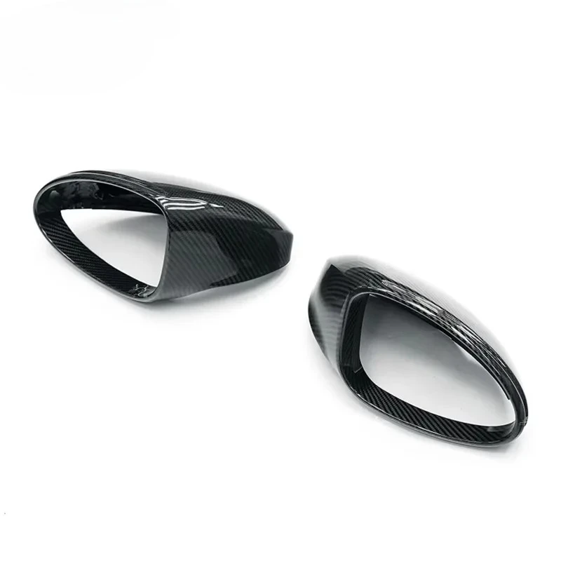 

For Porsches 992 Taycan Dry Carbon Fiber Rearview Mirror Cover Replacement Style Exterior Side Mirror Cover