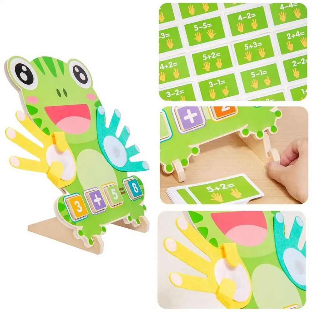 Montessori Kikker Vingerbediening Kinderen Speelgoed Educatief Speelgoed Puzzel Kikker Vinger Nummers Wiskunde Speelgoed Model Draagbaar