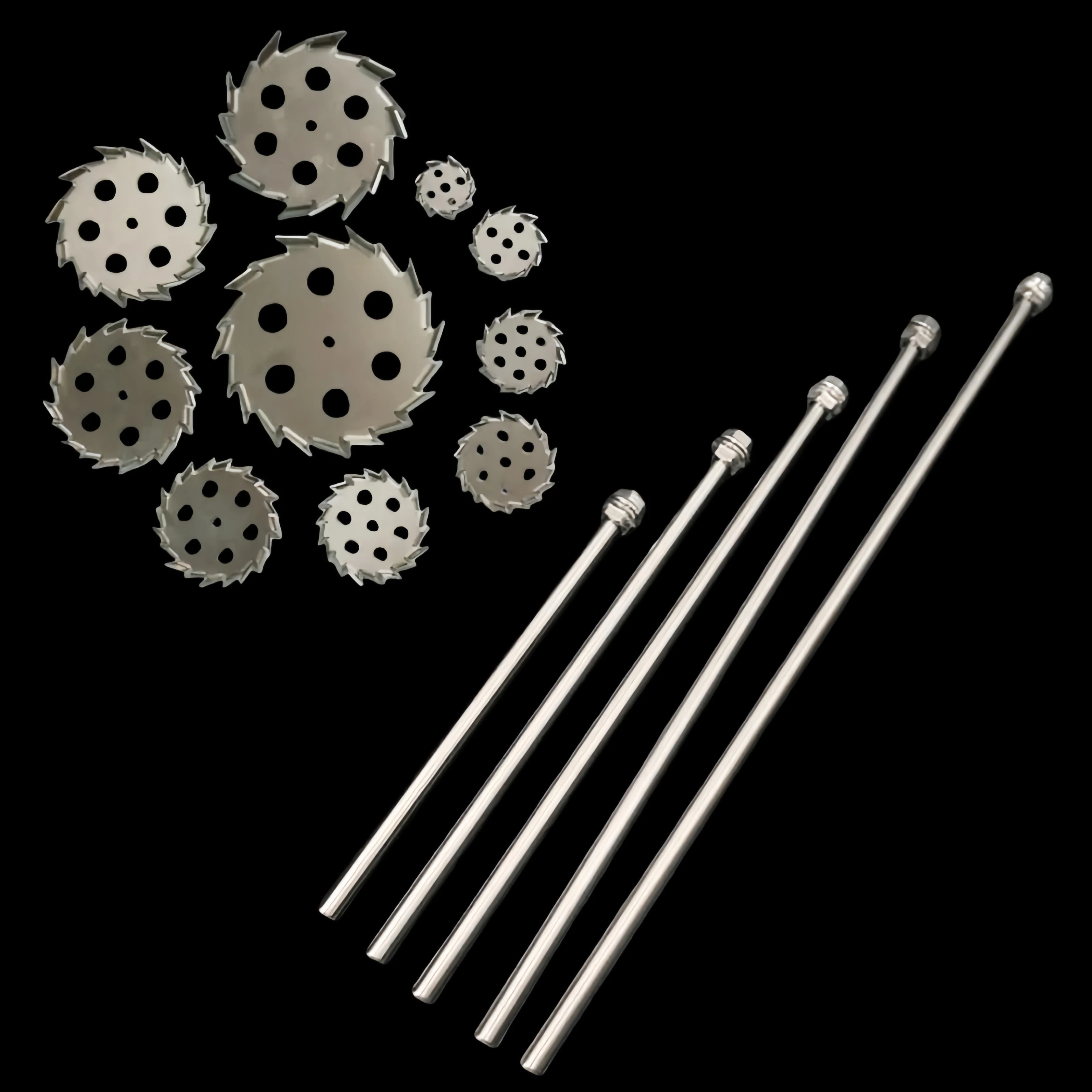 1piece Laboratory Round Stainless Steel Dispersion Disc Stirring Plate with Diversion Hole for Mixer