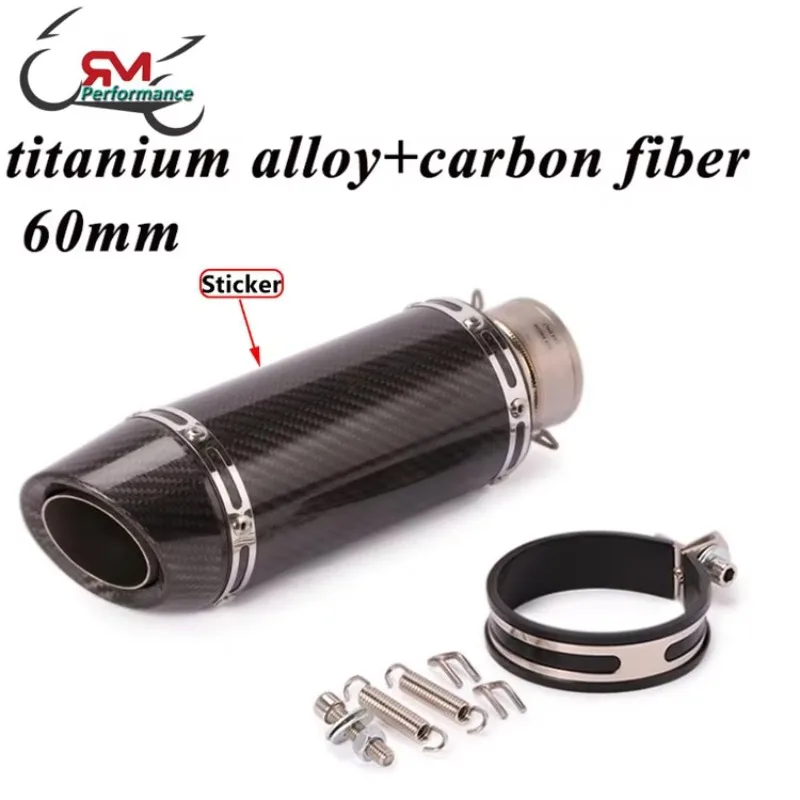 China Manufacturer Universal Titanium Alloy Slip-On Exhaust, Modified Muffler for YZF-R1 CBR650 CBR1000RR Moto - view 3