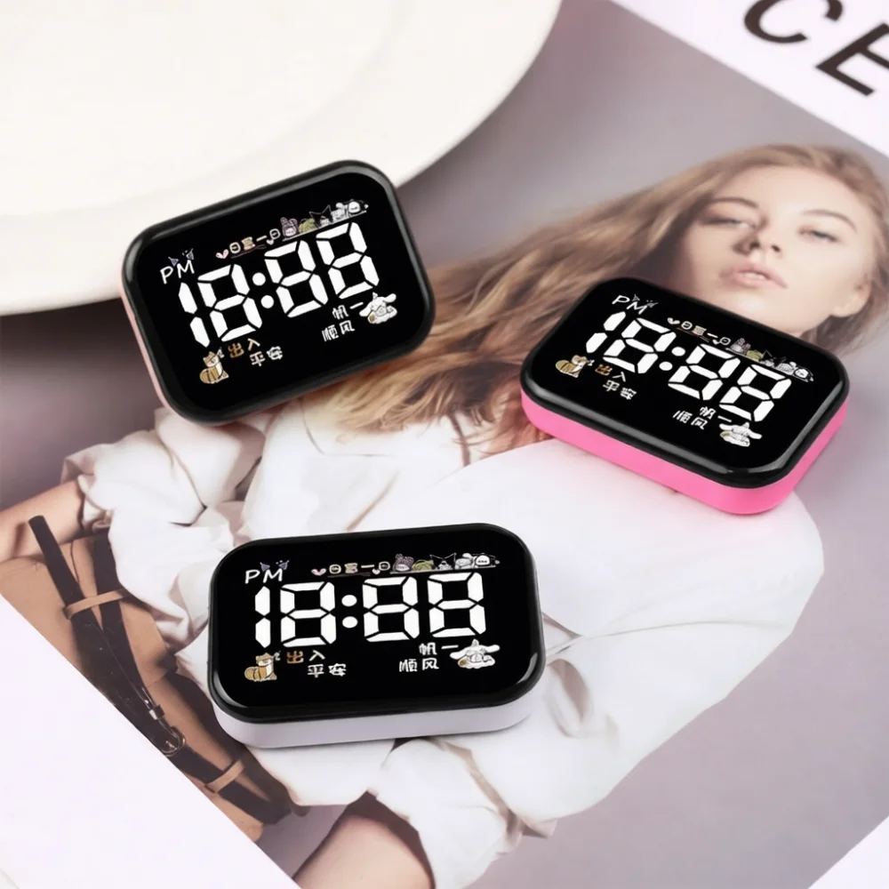 Minimalist Square Digital Watch Waterproof Electronic Wristwatch Stylish Fashion Accessory For School And Travel
