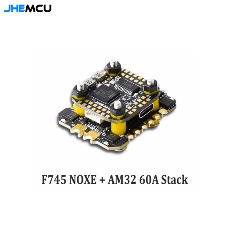 JHEMCU F745 Mini Flight Controller Stack ICM-42688-P F745 Flight Controller AM32 60A 4in1 ESC 3-6S für RC FPV Drohnen