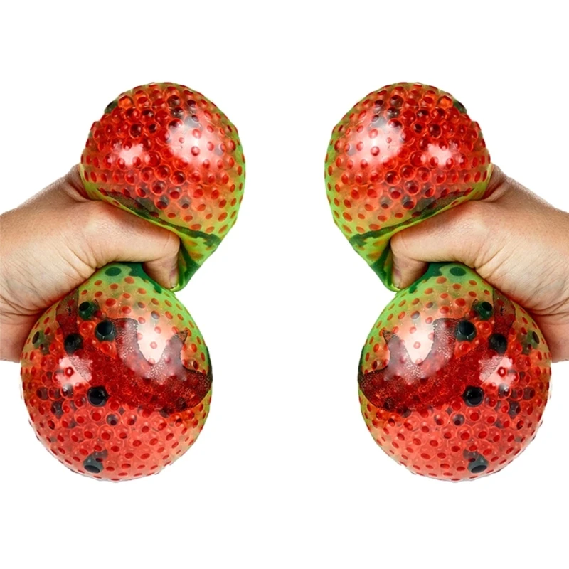 Stress Toy Simulation Watermelon Stress Ball Squeeze  Photostudio Props Squeeze Ball for Student Office Dropshipping