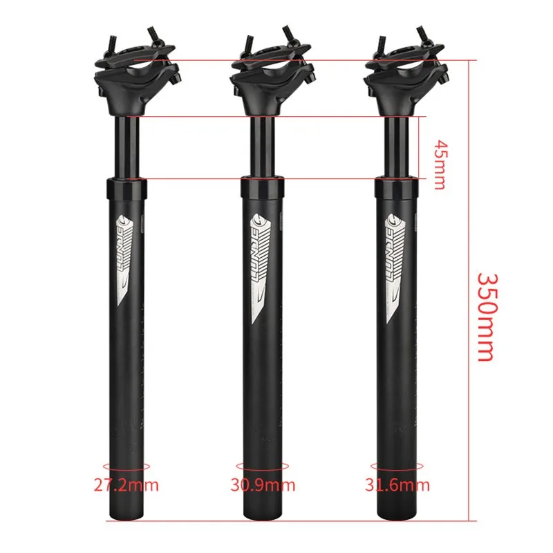 

MTB Road Bicycle Seatpost 27.2/30.9/31.6mm 350mm Seat Tube Saddle Pole Aluminum Alloy Bike Part Aceessories