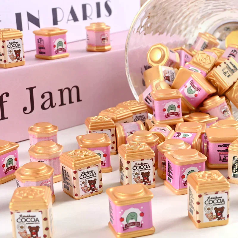 5 pezzi mini simulazione barattolo di caramelle cucina bottiglia di conservazione degli alimenti mobili giocattoli per la decorazione della casa delle bambole