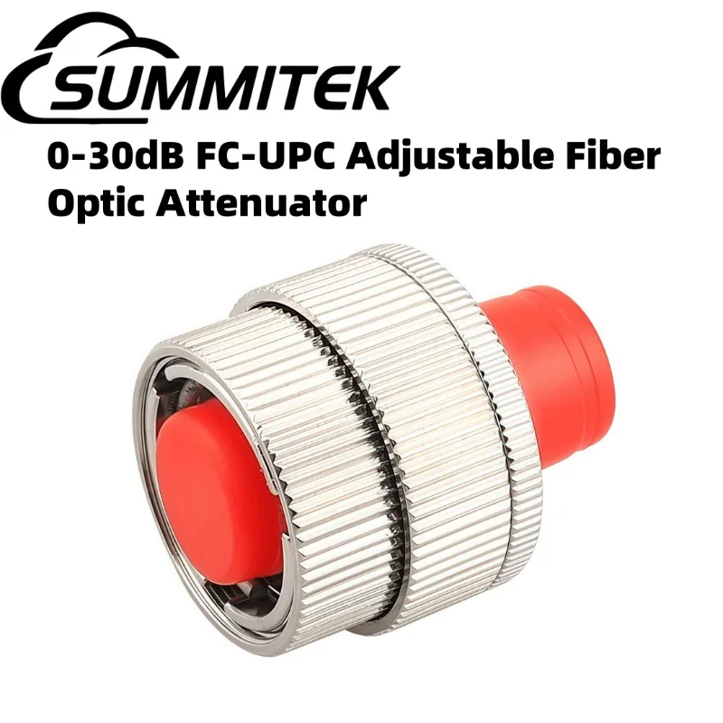 

Summitek 10PCS FC Fiber Optic Attenuator 0-30dB Adjustable Attenuator Simplex Singlemode UPC Adapter Connecteurs