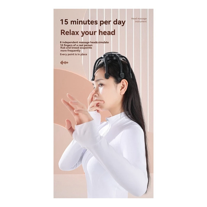 

Scalp Massagers 3 Modes 8 Vibrating Contacts Portable Massagers BJAS