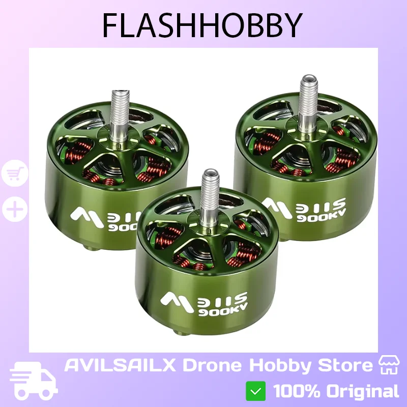 4PCS FLASHHOBBY Mars M3115 Brushless Motor 3‑6S LIPO 900KV for FPV Drone Heavy‑lift Multirotor RC Quadcopter