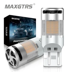 2x Cotton Cover T20 1156 BA15S BAU15S PY21W LED Canbus No Hyper No Flash W21W WY21W 7440 LED Amber Car Turn Signal Light Bulbs