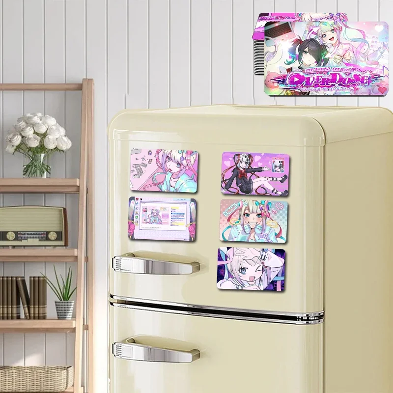 Needy Girl Overdose Game Refrigerator Magnet,Cute anime characters Magnet Can be used for DIY Decoration Refrigerator Wall Door