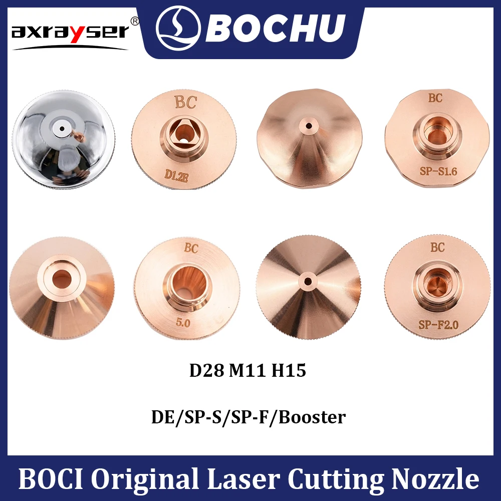 

Лазерная режущая насадка BOCI D28 M11 H15 SP-S SP-F 2D BC с усилителем давления для режущей головки серии BOCHU BLT