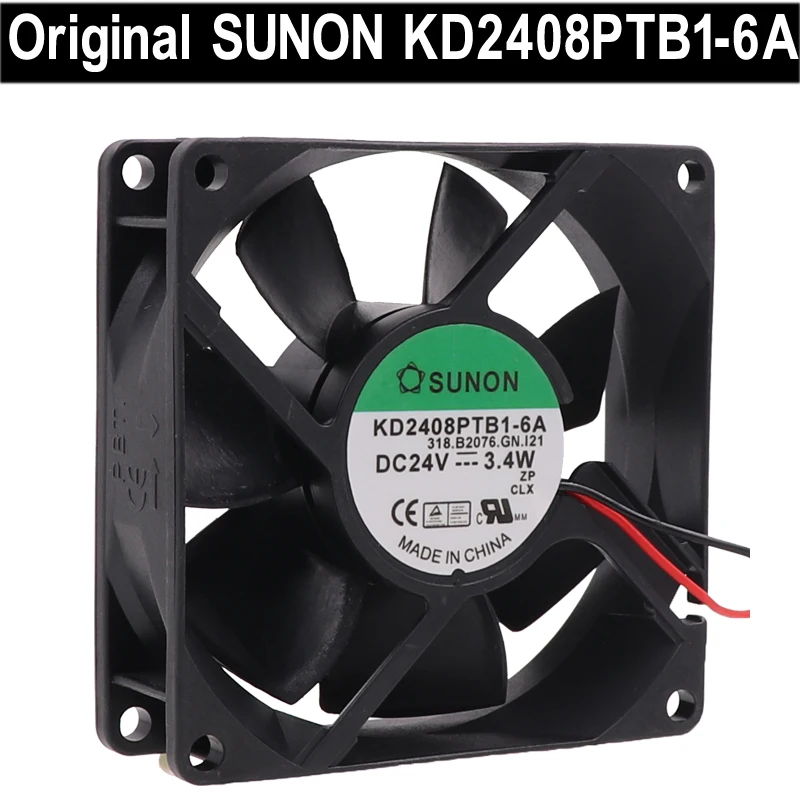 

Cooling Server Fan For SUNON 8025 8cm 24V 3.4W KD2408PTB1-6A Inverter