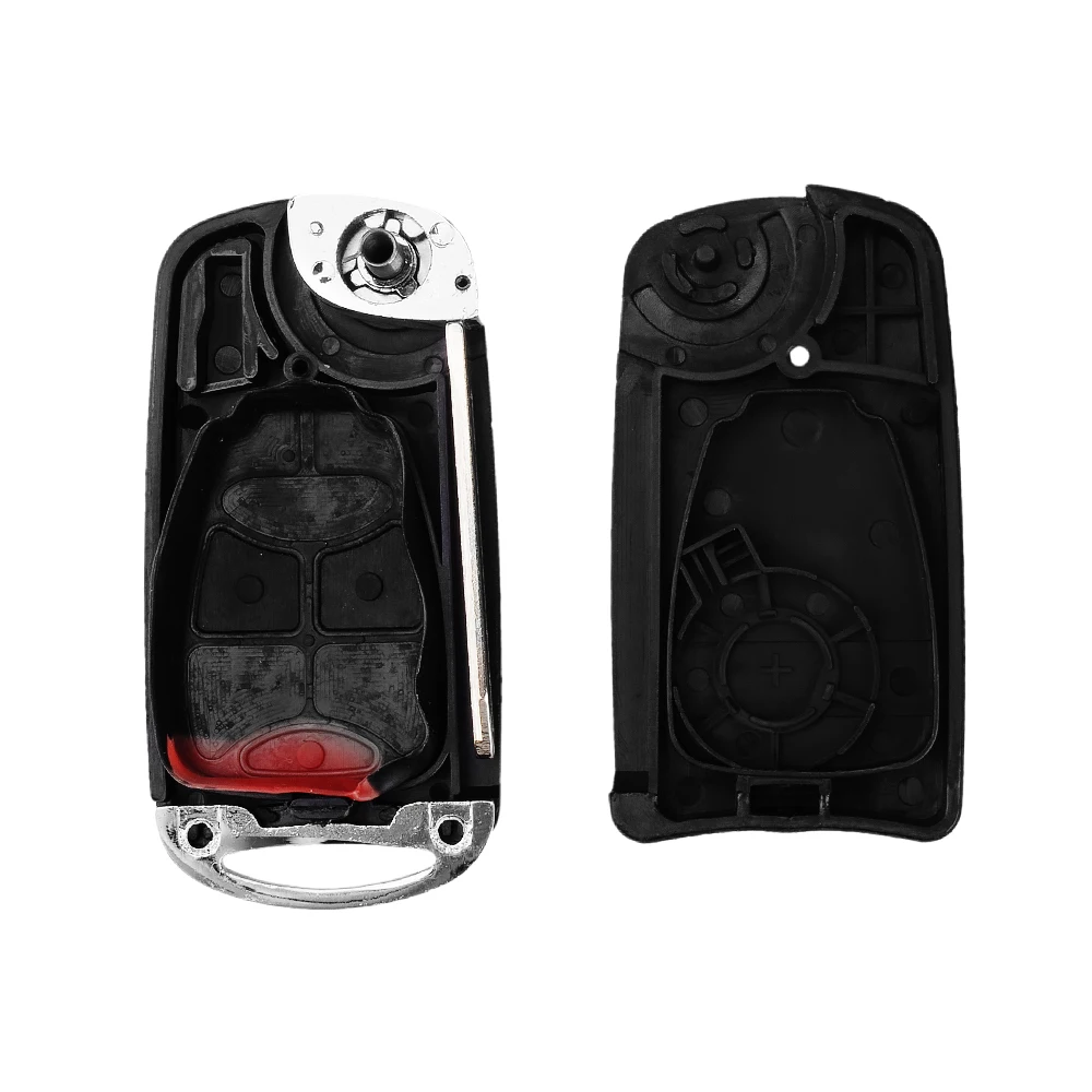 Dandkey تعديل لسيارة جيب كرايسلر أسبن Pt كروزر دودج كاليبر داكوتا دورانجو ماغنوم نيترو رام فوب 2 + 1 أزرار قذيفة مفتاح السيارة #5