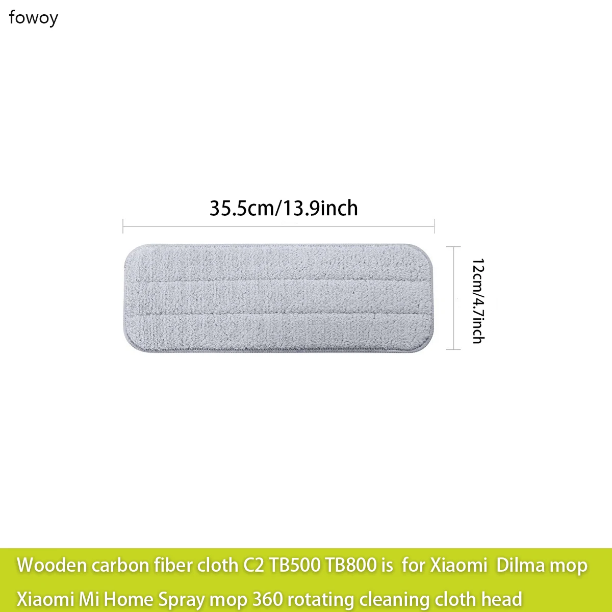 Wooden carbon fiber cloth C2 TB500 TB800 is  for Xiaomi  Dilma mop Xiaomi Mi Home Spray mop 360 rotating cleaning cloth head