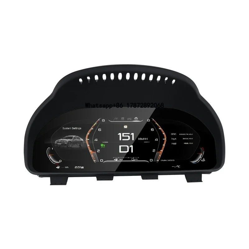 

12.3inch LCD Digital Cluster For F02 F07 F10 F12 F15 F16 F25 F26 Dashboard Panel Speedometer Wireless Carplay