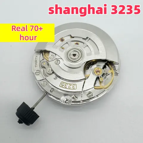 Real 70+ Hour Power Shanghai 3235 Automatic Mechanical Movement SUB DJ Watch Movement VR3235 Clean Factory for 126610 126334