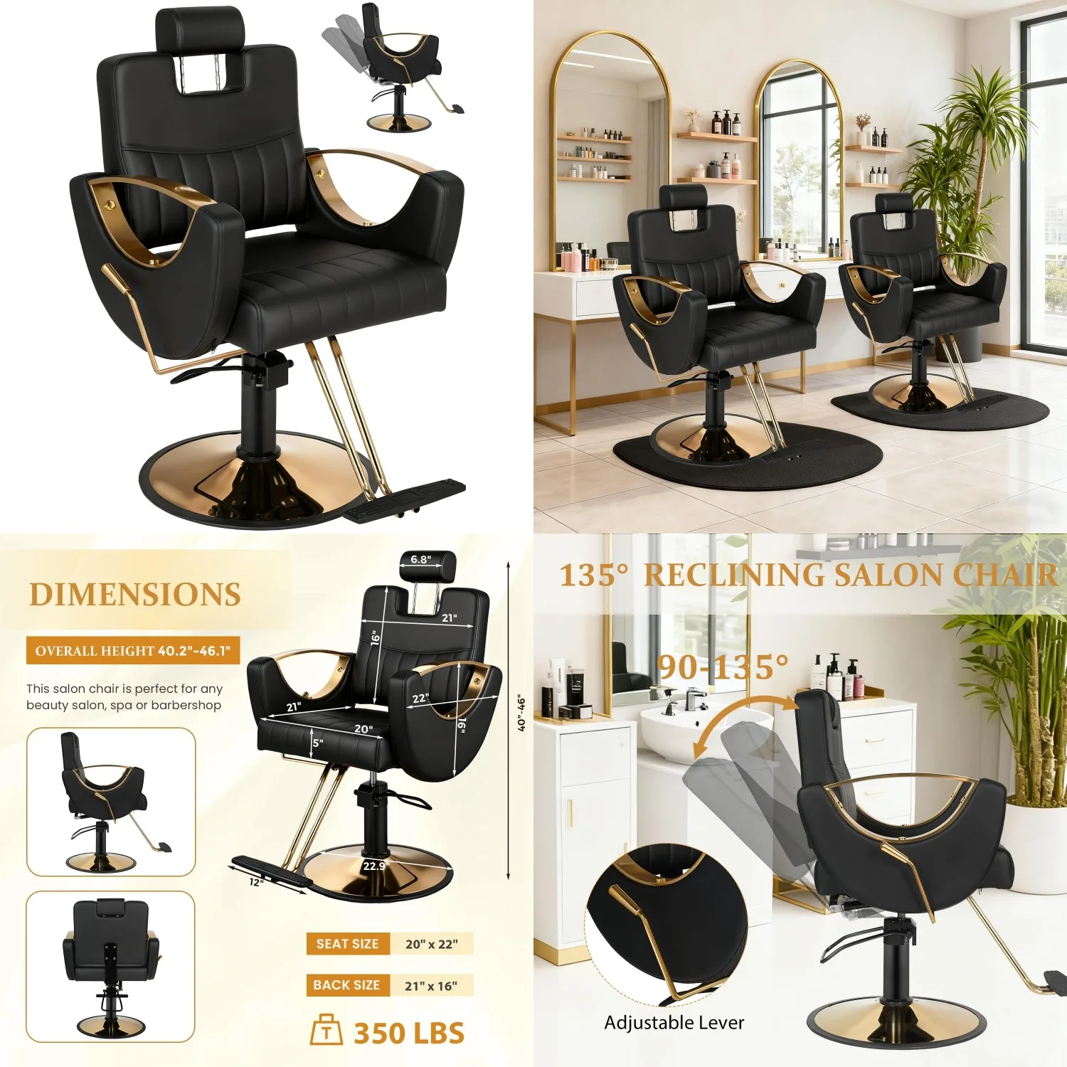 

Кресло парикмахерское откидное с гидравлическим насосом, регулируемым подголовником, для салонов, спа, тату-студий, домашнего использования, темно-черное, на заказ