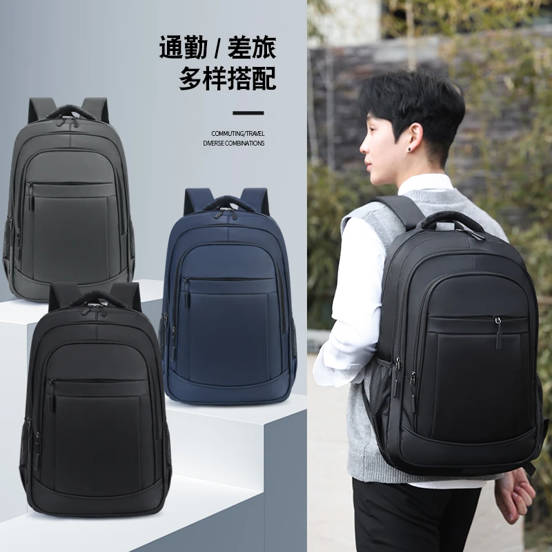

Commuter Business Leisure Simple Backpack Bag High-End Minimalist Solid Color Vintage For Men Women Unisex
