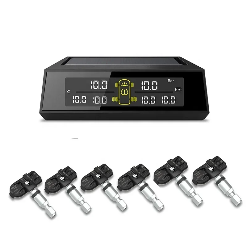 

В наличии автобус Солнечный грузовик TPMS Заводской высококачественный мониторинг давления в шинах Внутренние датчики Обнаружение в реальном времени для 6-колесных колес