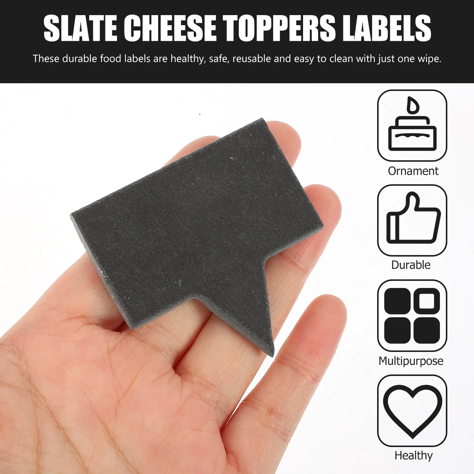 

1Set Cake Decorations Cheese Marks Creative Designs Portable for Bakery Dessert Cupcake Cheese Label Set