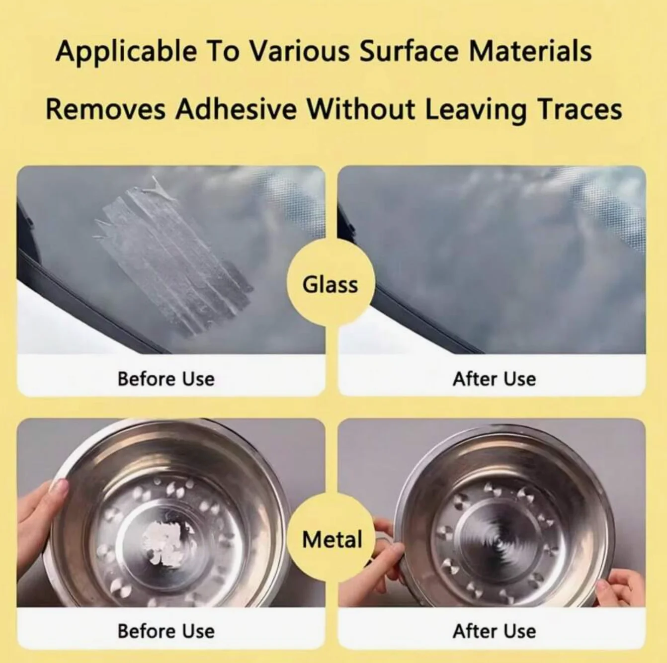 36-Sheet Adhesive Remover Wipes, for Removing Super Glue, Adhesive Residue, Quickly Removes Strong Adhesive Residue.