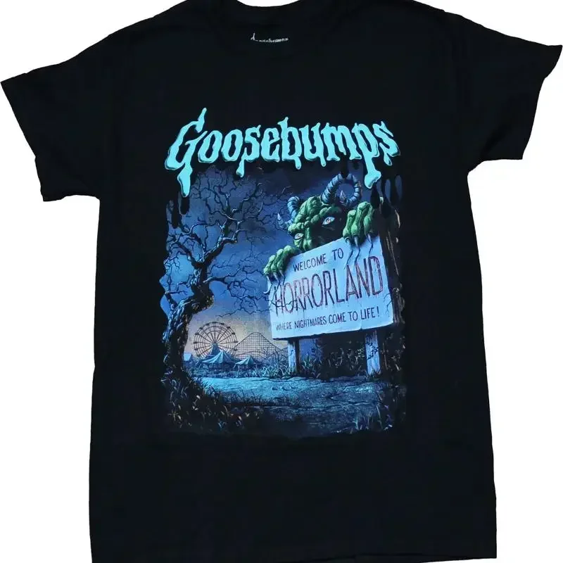 Goosebumps New Adult T Shirt Welcome to Horrorland Rollercoaster Cover