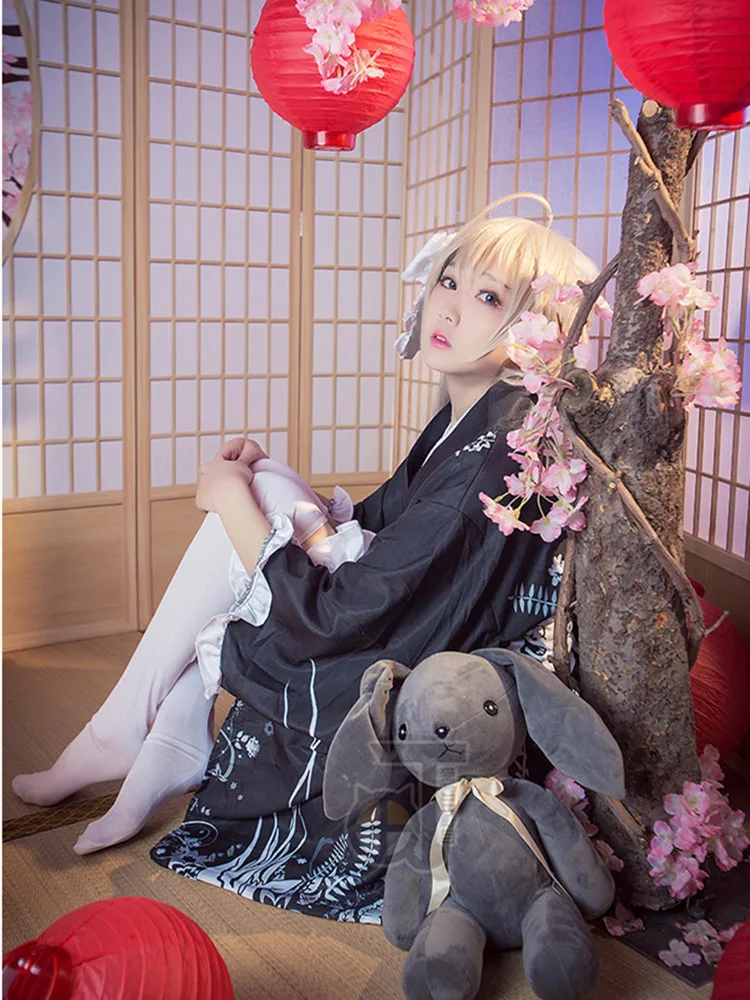 

Kasugano Sora Sexy kimono Dress Cosplay Costume Anime Yosuga No Sora Game Women Role-playing Clothing Sizes S-XL New Pre-sale