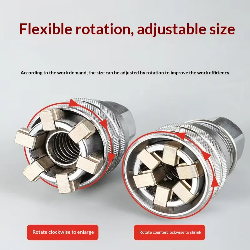 Magic Socket 10-19mm Hex Adjustable Multi-Functional Conversion Tool for Home Improvement