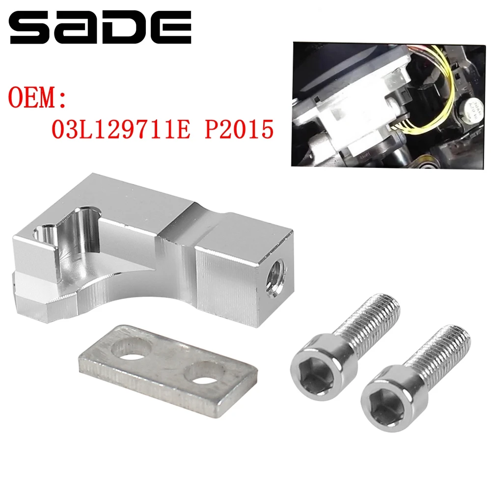 Soporte de reparación de colector de admisión 03L129711E para Volkswagen 2,0 TDI CR, entrada de aluminio, solapa de colector V157, Kit de Motor actuador P2015