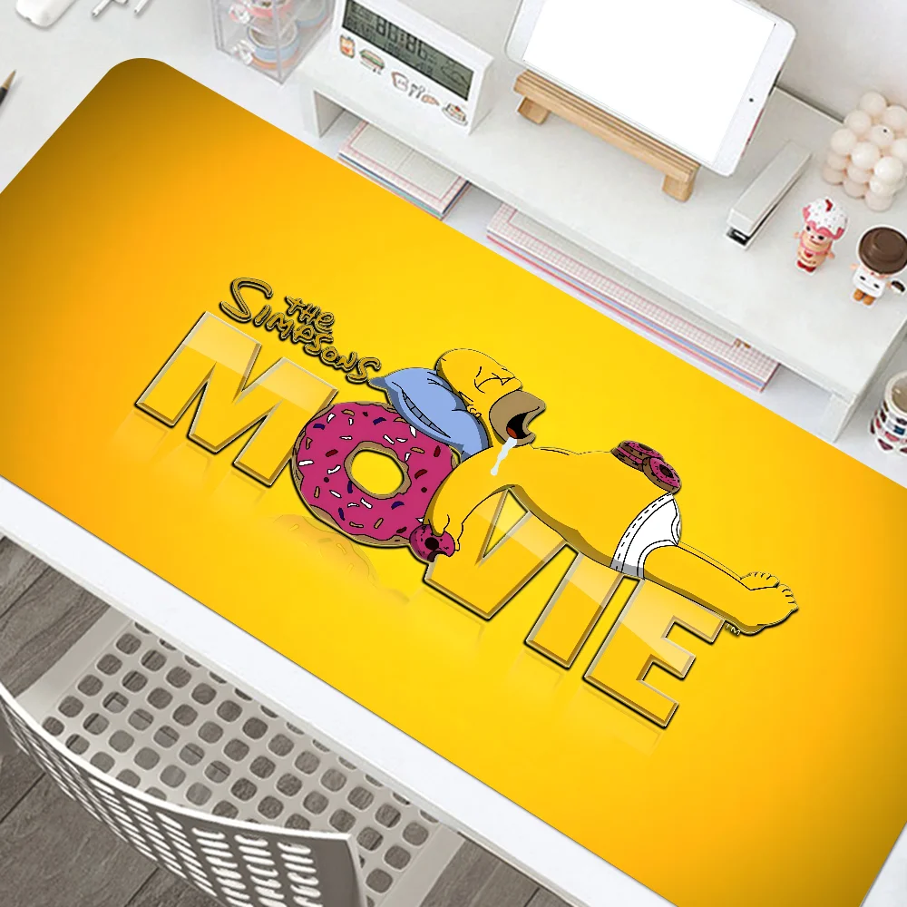 Cute Cartoon The S-Simpsons Mousepad Mouse Mat Desk Mat With Pad Gaming Accessories Prime Gaming XXL Keyboard Pad Padding Mat