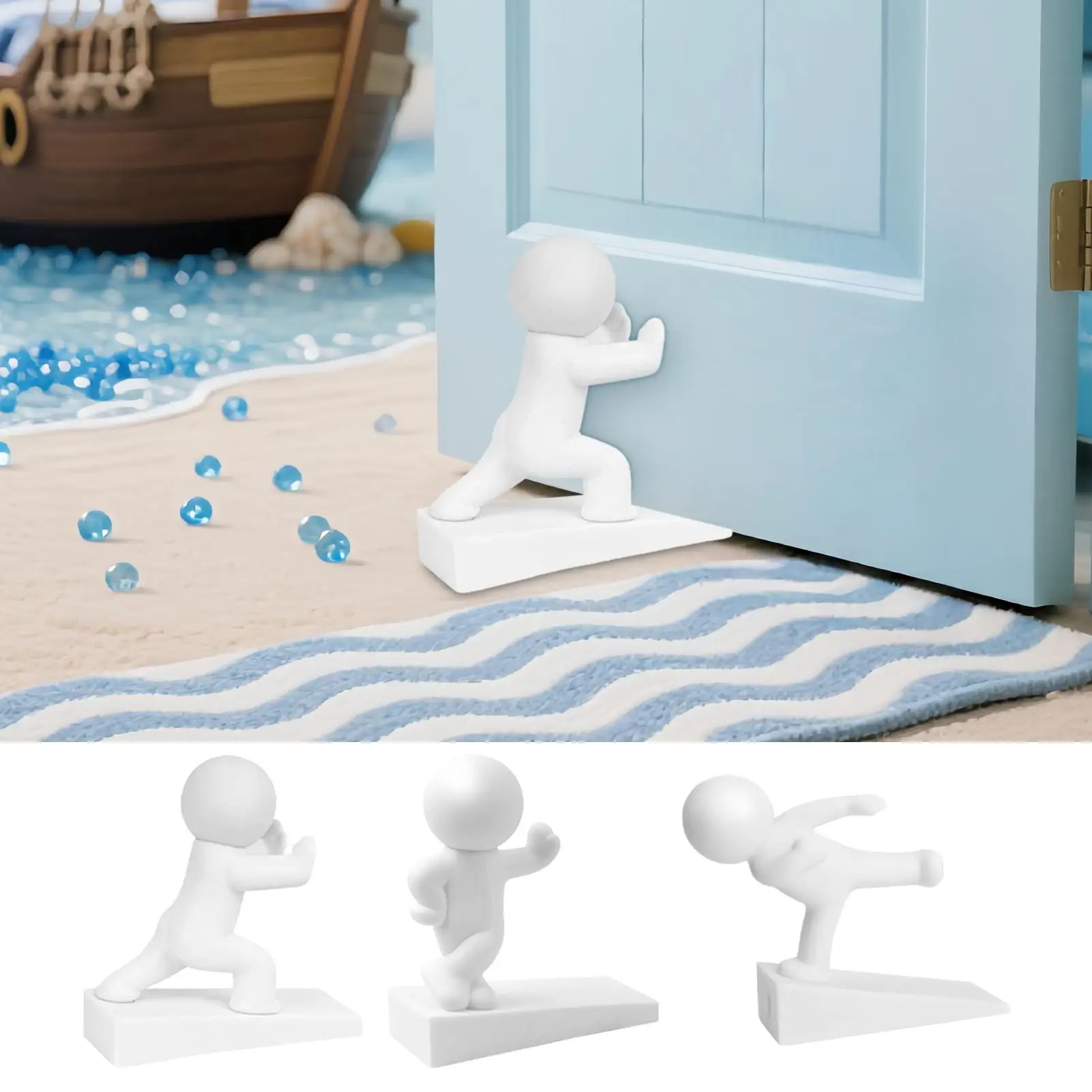 

Новый милый забавный дверной стопор в виде фигурки животного, клиновидный, безопасный для домашних животных, противоударный, нескользящий бампер для двери для дома