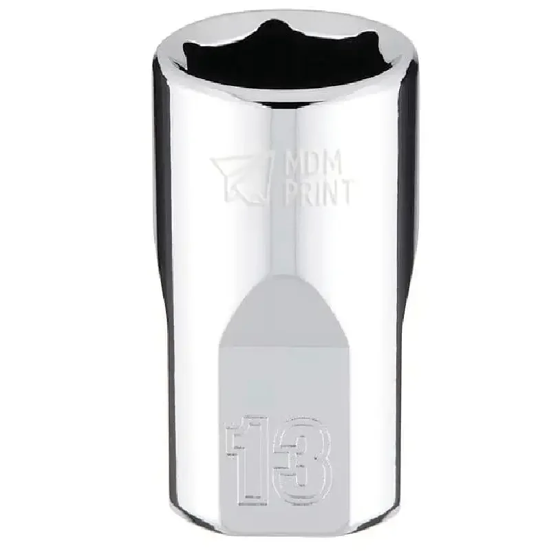 

3/8 in. Drive 13mm Metric 6-Point Socket with FOUR FLAT Sides
