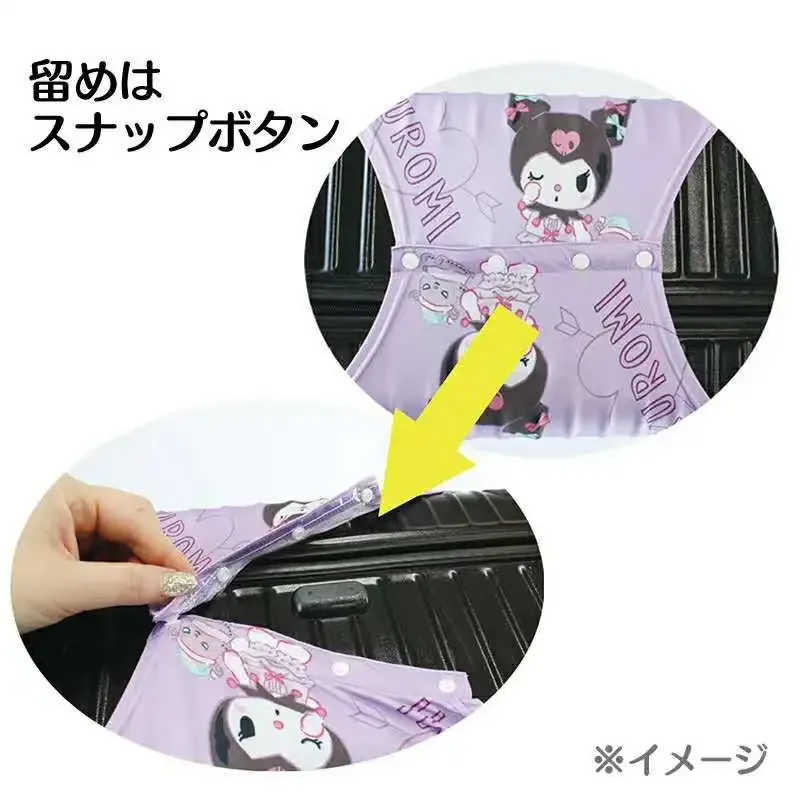 Kawaii Sanrio Cinnamonroll Kuromi My Melody KT Cartoon Luggage protection dust cover anti-scratch cover suitcase accessories