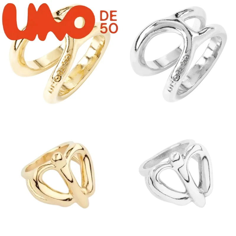 

2025 New UNOde50 Ring, Silver Plated S925 & 14K Gold Plated, Premium Look, Trendy Style, Elevate Your Charm, Affordable Price